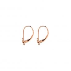 0.05 Carat White Diamond Hoop Earrings in 14K Rose Gold (ERFND0019)