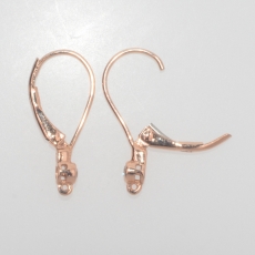 0.07 Carat Diamond Huggie Earring In 14k Rose Gold