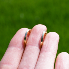 14K Yellow Gold Huggie Hoop Earrings (ER1865)