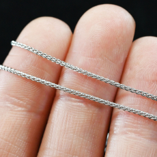 18IN Spiga Chain in 14K White Gold