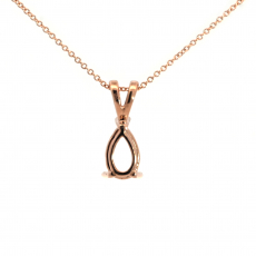 5x3mm Pear Shape Pendant Finding in 14K Gold(Chain Not Included)