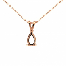 5x3mm Pear Shape Pendant Finding in 14K Gold(Chain Not Included)