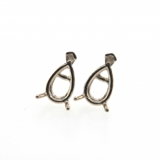 6x4mm Pear Findings in 14K Gold