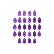 Amethyst Cab Pear Shape 6x4mm Approximately 12 Carat