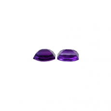 Amethyst Emerald Cut 8x6mm Matching Pair Approximately 3 Carat