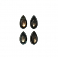 Black Star Sapphire Cab Pear Shape 9x5mm Approximately 5 Carat