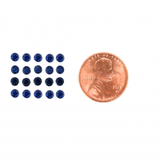 Blue Sapphire Round 2mm Approximately 1.00 Carat