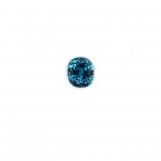 Blue Zircon Oval 5.7x4.9 Single Piece Approximately1.62