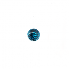 Blue Zircon Round Shape 5mm Single Piece Approximately 1.12 Carat