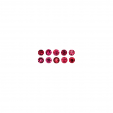 Burmese Red Spinel Round 2.25mm Approximately 0.49 Carat