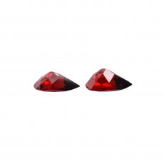 Garnet Pear Shape 10x7mm Matching Pair Approximately 3.80 Carat