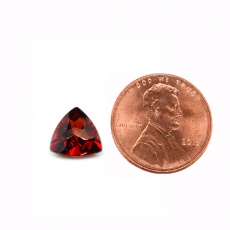 Garnet Trillion Shape 9mm Single Piece Approximately 2.65 Carat