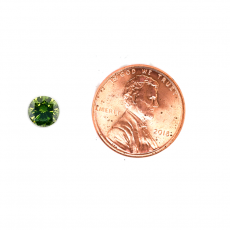 Green Diamond Round 4mm Single Piece Approximately 0.24