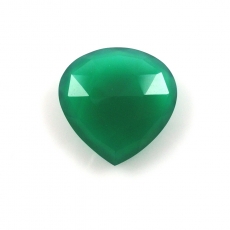 Hydro Green Onyx Fancy Shape 22X22mm 20 Carat.