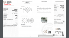 IGI Certified Lab Grown Diamond  Round 1.50 Carat Single Piece