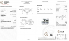 IGI Certified Lab Grown Diamond Round 2.03 Carat Single Piece