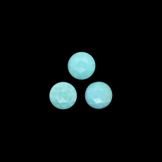 Kingman Turquoise Rose Cut Round 10mm Approximately 7 Carat