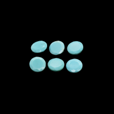 Kingman Turquoise Rose Cut Round 8mm Approximately 8 Carat