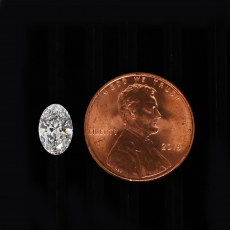 Lab Grown Diamond Oval 8.81x6.30mm Single Piece Approximately 1.35 Carat