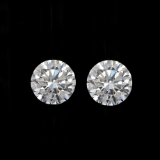 Lab Grown Diamond Round 4.5mm Matching Pairs Approximately 0.70 Carat