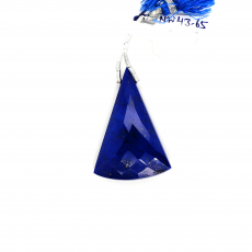 Lapis Drop Conical Shape 38x25mm Drilled Bead Single Pendant Piece