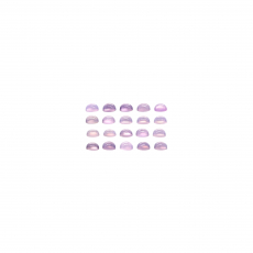 Lavender Color Chalcedony Cab Round 4mm Approximately 5.20 Carat