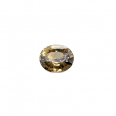 Lime Green Sapphire Oval 8.8x7.3mm Single Piece  2.55 Carat