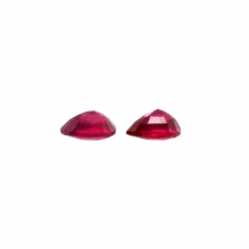 Madagascar Ruby Pear Shape 10x8mm Matching Pair Approximately 6.65 Carat