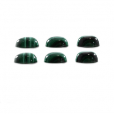 Malachite Cabs Oval 9x7mm Approximately 15 Carat