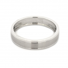 Men's Ring Band Plain In 14K White Gold (RG5796)