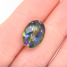 Mystic Topaz Oval 14x10mm Single Piece Approximately 6.80 Carat