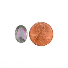 Mystic Topaz Oval 14x10mm Single Piece Approximately 6.80 Carat