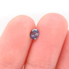 Natural Color Change Alexandrite Oval 4.5x3.8mm Single Piece 0.32 Carat