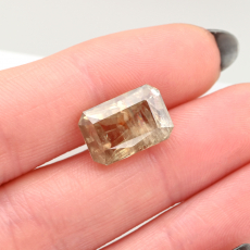 Natural Color Change Turkish Diaspore Emerald Cut 13.1x8.9mm Single Piece 7.40 Carat*