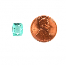 Paraiba Tourmaline Cushion Shape 6x5mm Single Piece Approximately 0.55Carat