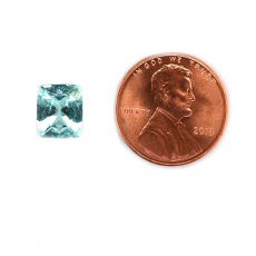 Paraiba Tourmaline Cushion Shape 6x5mm Single Piece Approximately 0.64 Carat