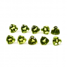 Peridot Buff Top Trillion 6mm Approximately 8.00 Carat