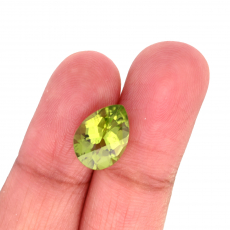 Peridot Pear Shape 12x9mm Single Piece 3.51 Carat