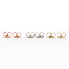 Push Back Earring Backings in 14K Gold