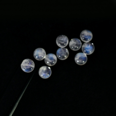 Rainbow Moonstone Cab Round 6mm Approximately 8.32 Carat