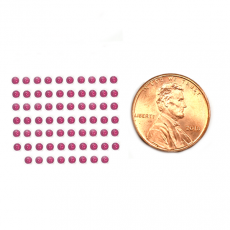 Rhodolite Garnet Cab Round 1.6mm Approximately 2 Carat