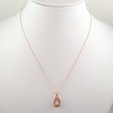 ROLLER 14K ROSE GOLD CHAIN 18IN