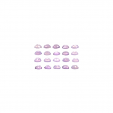 Rose Cut Lavender Color  Chalcedony Round 4mm Approximately 4.85 Carat