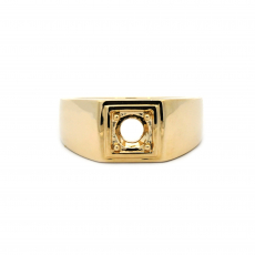 Round 6mm Men's Ring Semi Mount In 14K Yellow Gold (RG5797)