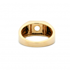 Round 6mm Men's Ring Semi Mount In 14K Yellow Gold (RG5797)