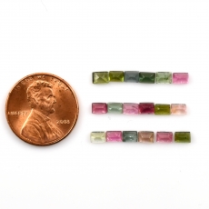 Tourmaline Buff Top Emerald Cut 4x3 mm Approximately 4.00 Carat