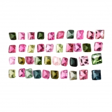 Tourmaline Buff Top Square Cut 2.8mm Approximately 4 Carat