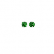 Tsavorite Garnet Round 4mm Matching Pair 0.52 Carat