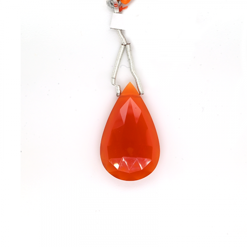 Carnelian Drops Almond Shape 32x19mm Single Piece