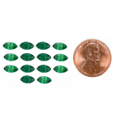 Emerald Marquise Shape 3.5x2mm Approximately 1.09 Carat